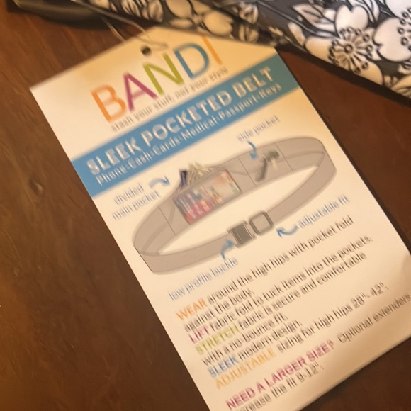 Bandi belt. NWT. Dark gray and white - Picture 2 of 4